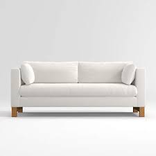 pacific track arm sofa with wood legs