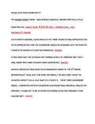 President biden's inauguration speech in full. Speech Fbla Or Other Club Officer Editable By Chuck Nolen S Notables