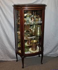 Curved Glass China Cabinet For