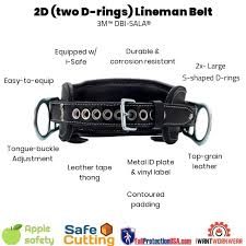 2d Two D Ring Lineman Belt 3m Dbi Sala