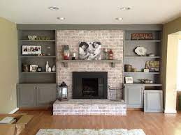 How To Paint A Brick Fireplace In