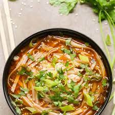 y asian noodle soup vegetarian and