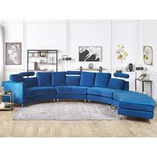curved sectional sofa with ottoman and