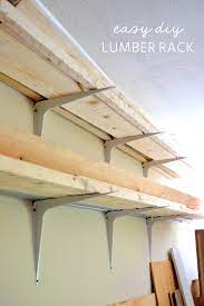 And Easy Diy Lumber Storage Rack