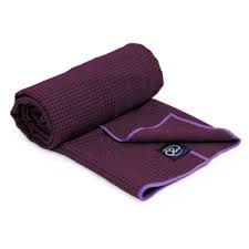 grip dot hot yoga towel by yoga mad