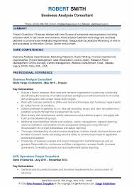 Business Analyst Consultant Resume Samples Qwikresume