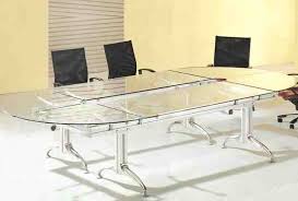 Glass Top Boardroom Conference Table