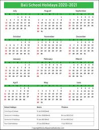 Kalender bali merupakan kalender yang berkembang dalam masyarakat hindu di bali. School Holidays Bali 2020 2021 Academic Calendar Bali 2020 2021