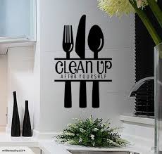 Clean Up Kitchen Wall Decal Wall