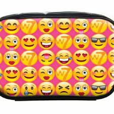 small emoji faces cosmetic bag w7makeup