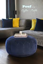 Budget Poufs As Coffee Tables