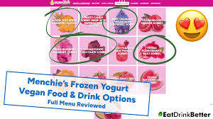 menchie s frozen yogurt vegan food