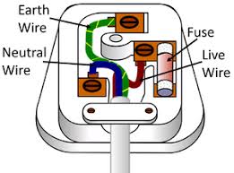 The blue (neutral) wire (bl = bottom left) goes into the hole in the bottom left (when the three pins of the front of the plug are facing away from you). Live Wire Key Stage Wiki