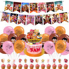 Amazon.com: Cookie Run Kingdom Party Decorations, Gingerbread Man Theme  Party Supplies with Happy Birthday Banner, Cake Topper, Cupcake Toppers,  Balloons for Kids Game Party Decorations : Toys & Games