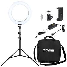 Zomei 18 Inch Photographic Led Ring Light 3200k 5500k Lighting Kit With Tripod Stand Ball Head And Phone Adapter Ring Light Led Ring Lightled Photographic Lighting Aliexpress