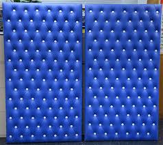 2 Blue Tufted Wall Panels Maxsun