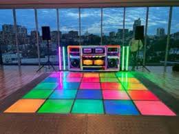 wood and iron rgb led dance floor at rs
