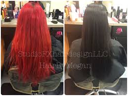 Salon davinci is located in the heart of anchorage, alaska and offers our guests the experience of beauty without the sacrifice of health. Color Correction Red To Black Long Hair Elumen Red Hair Don T Care Long Hair Styles Womens Haircuts