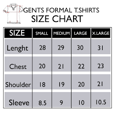 Mens Shirt Size Chart Van Heusen Arts Arts