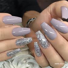 20 glitter coffin nails for a stylish