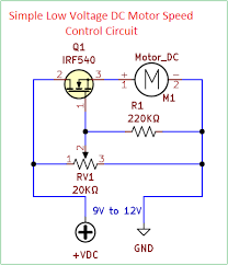 low vole dc motor sd control circuit