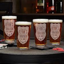 personalized pint glasses beer label