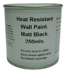 Jet Black Heat Resistant Wall Paint