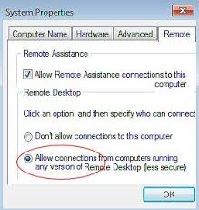 Vista Remote Desktop Connection Troubleshooting