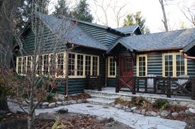log cabin exterior paint colors