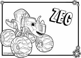 Boys love monster trucks and aj gets to drive one! Blaze Coloring Pages Idea Whitesbelfast Com