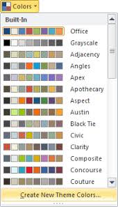 Ms Excel 2010 Custom Colors Visible Ranking
