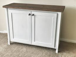 cabinet with doors and shelf ana white