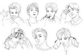 Favorite add to bts coloring page jungkook colouring paper coloring pages printable instant download digital thismagicshop. Bts Coloring Pages Print Members Of A Popular Korean Group