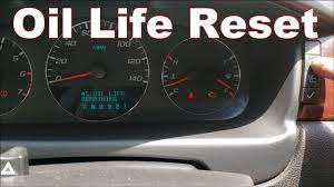 Oil Life Reset Chevy Impala 2006-2013 - YouTube