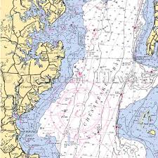 Maryland Churchton Herring Bay West River Nautical Chart Decor