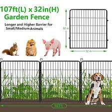 Jhsomdr Garden Fencing Metal Fence