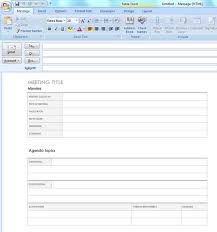 Meeting Minutes Template For Email