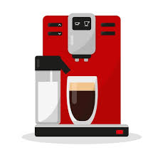 Milk Capacity Isolated Coffee Mashine