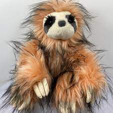 NWT Justice Girls Stuffed Animal Furry Sloth | eBay