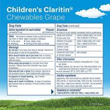 claritin 24 hour allergy chewables for