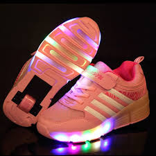 Casual Children Glowing Sneakers With Wheels Shoes Kids Light Up Shoes Glowing Girls Boys Roller Summer Chaussure Enfant Garcon Sneakers Aliexpress