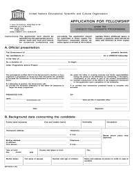 Unesco Application Cv Form 2 Free Templates In Pdf Word