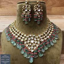 veroniq trends kundan necklace with