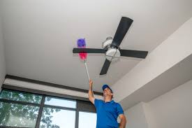 how to clean ceiling fans in under an