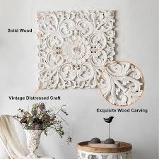 560mm French Country Square Wood Wall