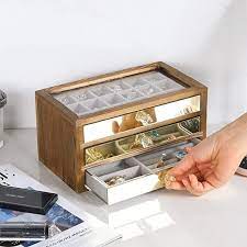 paneled drawer jewelry storage chest