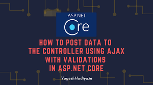using ajax with validations in asp net core