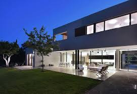contemporary l shaped two story house