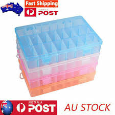 24 compartments plastic clear box