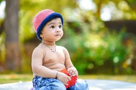 cute indian baby boy stock photo by